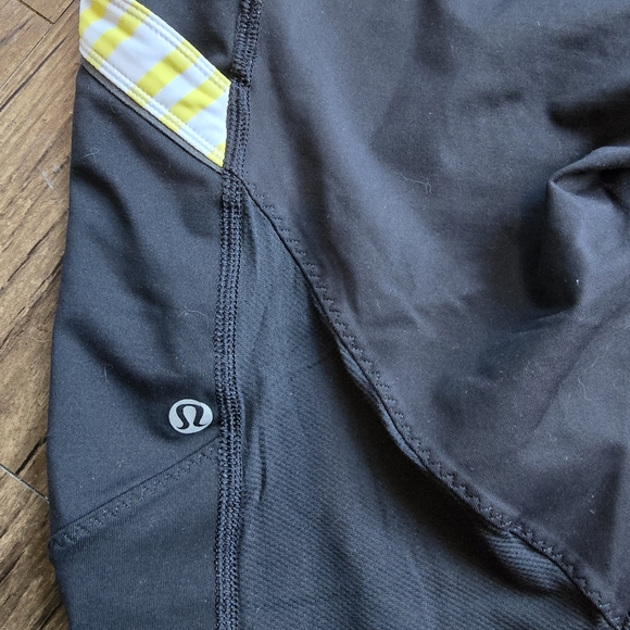 lululemon athletica Black and Yellow Leggings - Picture 3 of 4